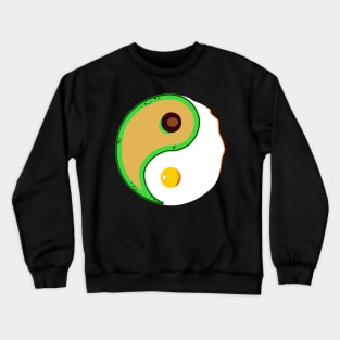 Yin and Yang avocado and fried egg Crewneck Sweatshirt